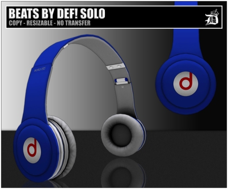 DEF! HEADPHONES / BEATS BY DEF! / SOLO / DARK BLUE